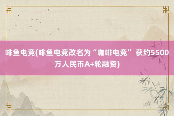 啡鱼电竞(啡鱼电竞改名为“咖啡电竞” 获约5500万人民币A+轮融资)