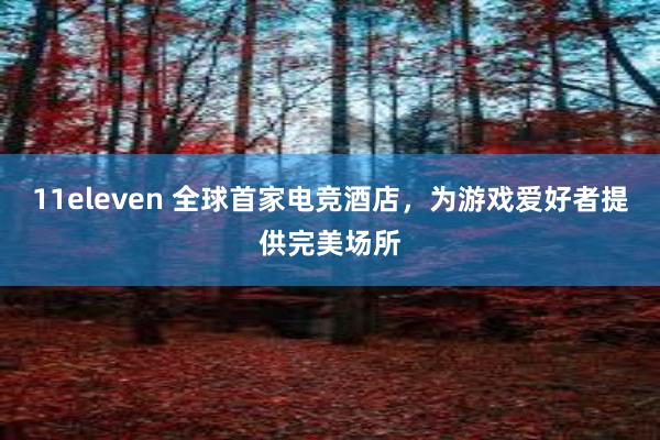 11eleven 全球首家电竞酒店，为游戏爱好者提供完美场所