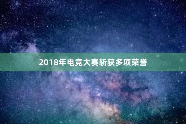 2018年电竞大赛斩获多项荣誉