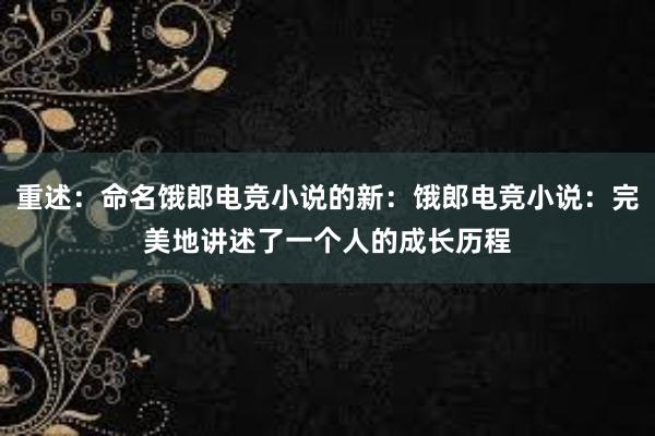 重述：命名饿郎电竞小说的新：饿郎电竞小说：完美地讲述了一个人的成长历程